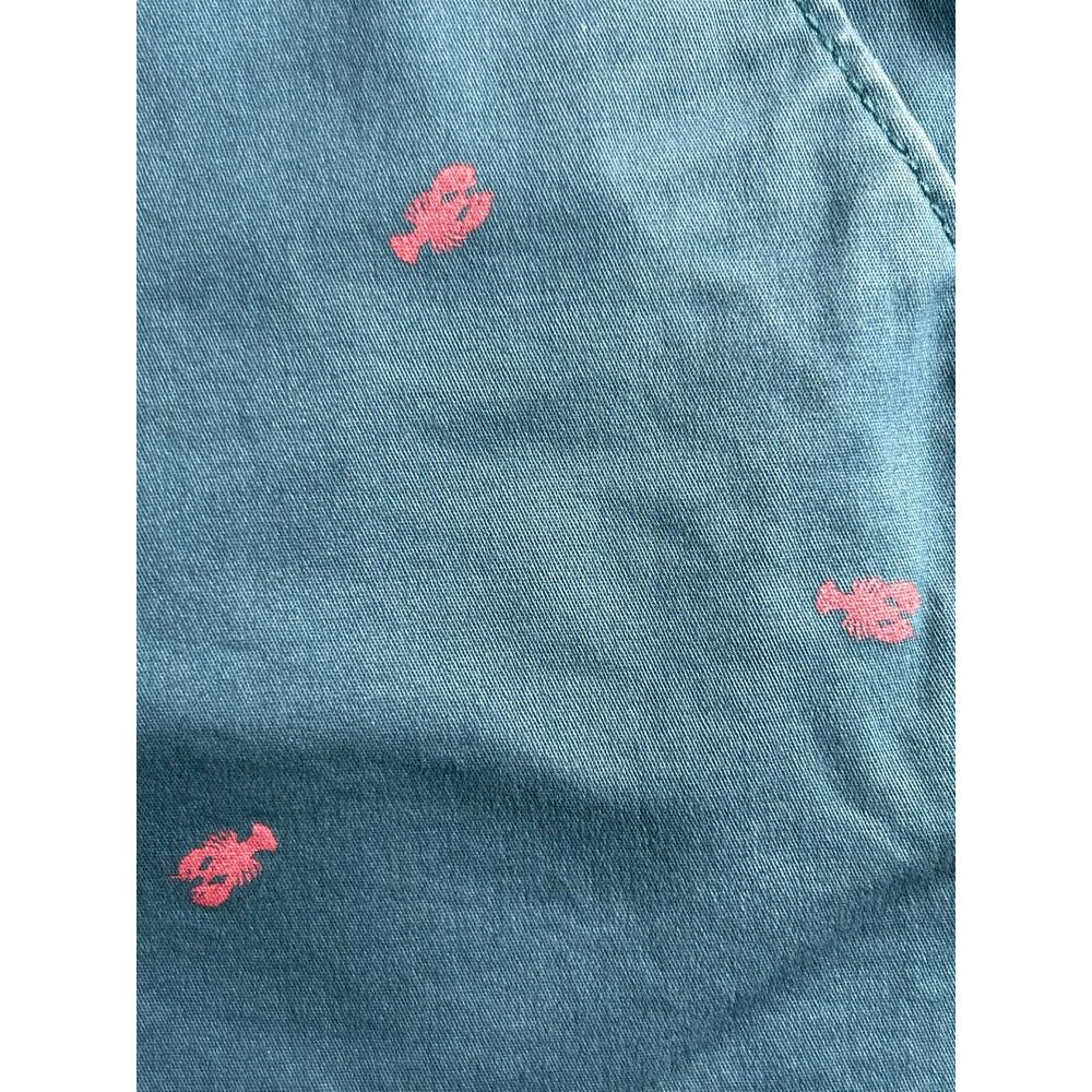 Magellan Outdoors Women's Lobster Print Chino Shorts Size 10 Blue Pink - Picture 5 of 7
